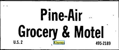 Pine-Air Grocery and Total Gas (Pine-Air Motel) - Sept 1978 Ad